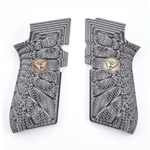 Wilson Combat EDC X9 Handgun Grips Aggressive Starburst Grey/Black
