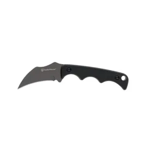 Smith & Wesson H.R.T. Karambit Neck Fixed Knife 2" Cleaver Blade Black with Nylon Sheath