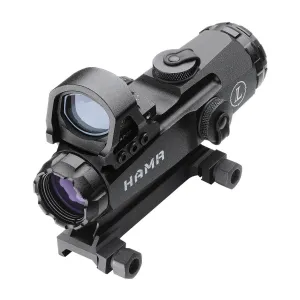 BLEMISHED Leupold Mark 4 HAMR Rifle Scope with DeltaPoint (Incl. Flat Top Mount)  - 4x24mm CM-R2/7.5" MOA Matte