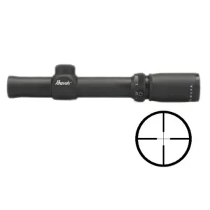 BLEMISHED Burris 1X-4X Compact Rifle Scope Plex Reticle Matte
