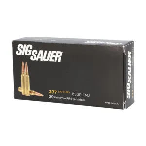 Sig Sauer Elite Ball Rifle Ammunition .277 Fury 135gr FMJ 2750 fps 20/ct