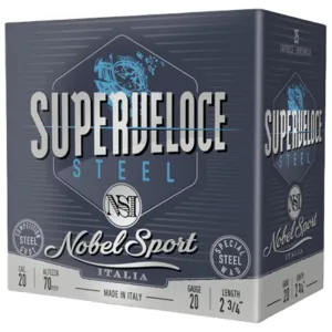 Nobel Target Steel Shotshells 20 ga 2-3/4" 7/8oz 1378 fps #7 25/ct