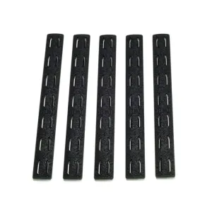 Bravo Company KeyMod Rail Panel Kit 5.5" Black 5-pk BCM-KMR-RP-BLK-5
