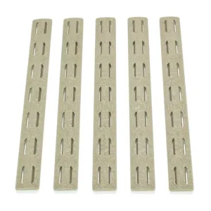 Bravo Company KeyMod Rail Panel Kit 5.5" Flat Dark Earth 5-Pk BCM-KMR-RP-FDE-5