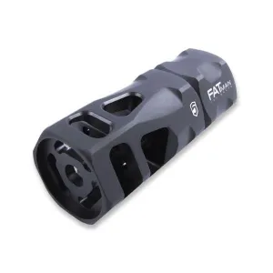 Phase 5 FATman Hex Brake - 1/2 x 28 RH  Parkerized Finish  223 Rem/556NATO