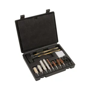 Allen Krome Compact Handgun Cleaning Kit, .22, .38, 9mm, 357, .44, &.45 Cal., 14-Pieces Black