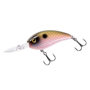 Bomber Fat Free Fingerling Crankbait 2-3/8" 3/8 oz Electric Shad