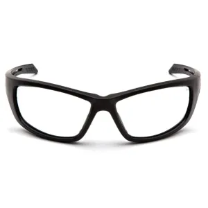 Pyramex Venture Gear Howitzer Shooting Glasses Black Frame with Clear Anti-Fog Lens