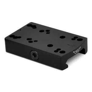 Warne Red Dot Riser, Low Pro Reflex Mount - Black