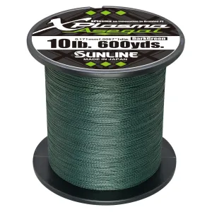 Sunline Xplasma Asegai 12 lb  Dark Green  600 yd