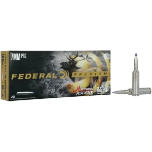 Federal Terminal Ascent Rifle Ammunition 7mm PRC 155 gr 3100 fps 20/ct