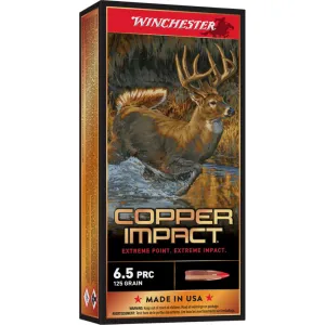 Winchester Copper Impact Rifle Ammunition 6.5 PRC 125 gr. BT 3100 fps 20/ct
