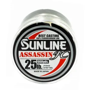 Sunline Assassin FC 25 lb - Clear - 660 yd