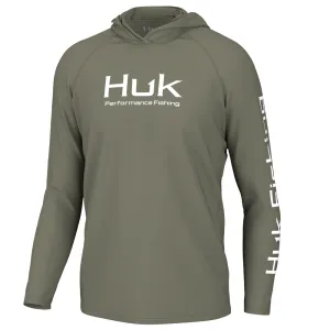 Huk Vented Pursuit Long Sleeve Hoodie Moss M