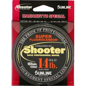 Sunline New Shooter Clear 10 lb - Fluorocarbon - 150m