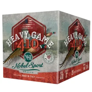 Nobel Sport 410 M Shotshells .410 ga 3" 11/16 oz 1145 fps #9 25/ct