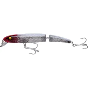 Bomber Jointed Magnum Long A Jerkbait 7" 1-3/4 oz Silver Flash/Red Head