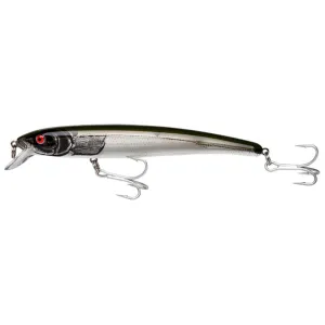 Bomber Magnum Long A Jerkbait 7" 1-1/2 oz Silver Flash/Grn Bk