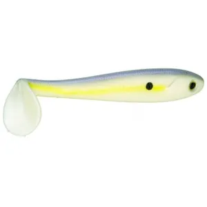 Strike King Shad-A-Licious 4.5'' Chartreuse Shad 6pk