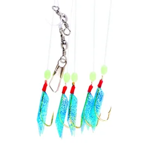 EA Lazer Bait Rig #8 BlueWings Grn Bead/Gold