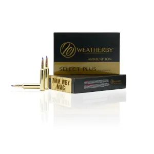 Weatherby Select Plus Rifle Ammunition 7mm Wby Mag 160 gr Swift A-Frame 20/ct