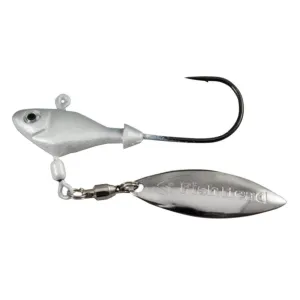 Fish Head Spin Jighead Lure 1/2 oz Albino