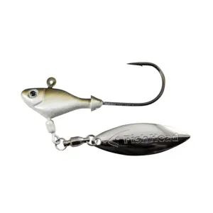 Fish Head Spin Jighead Lure 3/8 oz Arkansas Shiner