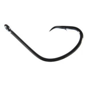 Owner Mutu Light  Pro Pack Size 1/0  Black Chrome 40pk