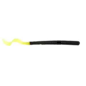 Berkley PB Power Worm 4'' Black/Chartreuse 15pk