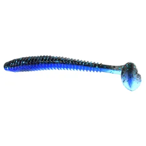 Keitech 4'' Swing Impact Black Blue 7pk