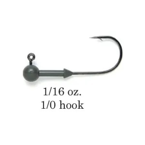 Keitech Tungsten Super Round Jig Head 1/16 oz 1/0 4pk