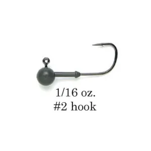 Keitech Tungsten Super Round Jig Head 1/16 oz #2 4pk