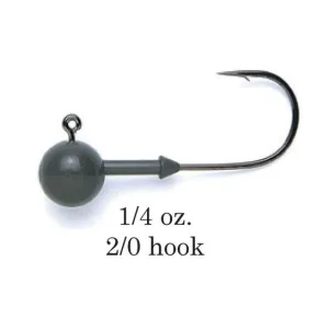 Keitech Tungsten Super Round Jig Head 1/4 oz 2/0 3pk
