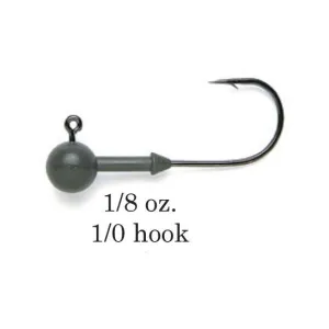 Keitech Tungsten Super Round Jig Head 1/8 oz 1/0 3pk