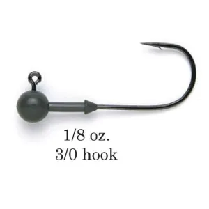 Keitech Tungsten Super Round Jig Head 1/8 oz 3/0 3pk