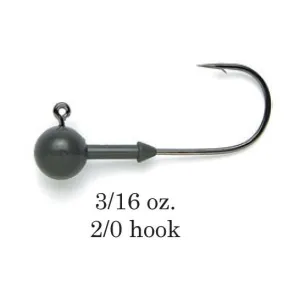 Keitech Tungsten Super Round Jig Head 3/16 oz 2/0 3pk
