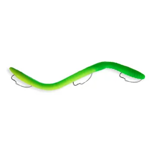 IKE-CON 6 1/4'' Weedless Green/Chart Twist