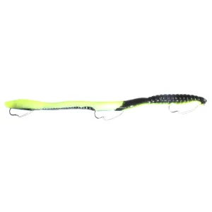 IKE-CON 6 1/4'' Weedless Black Chart Twist
