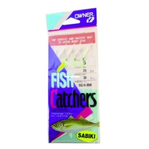 Owner Sabiki Size 6 Slver Rnbw Skin 4pk
