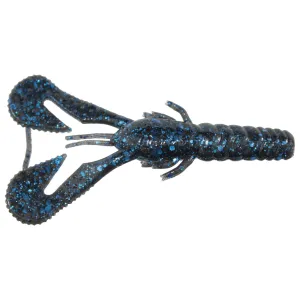 Z Man Turbo Crawz 4'' Black Blue Flake 6pk