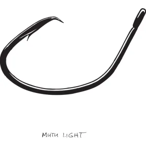 Owner Mutu Light Size 7/0  Black Chrome 3pk