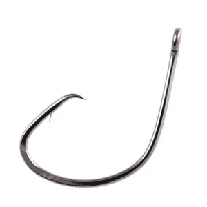 Owner Tourn. Mutu Lght Circl Size 5/0  Black Chrome 4pk