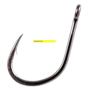Owner Gorilla Light Hook Size 2  Black Chrome 8pk