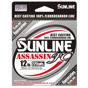 Sunline Assassin FC 10 lb - Clear - 225 yd