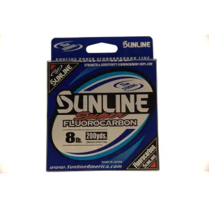 Sunline Super Fluorocarbon 8 lb - Clear - 200 yds