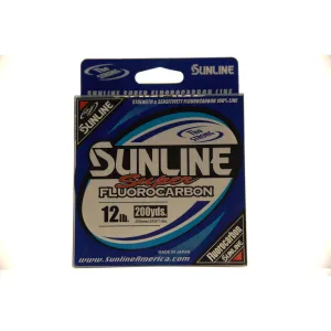 Sunline Super Fluorocarbon 12 lb - Clear - 200 yds