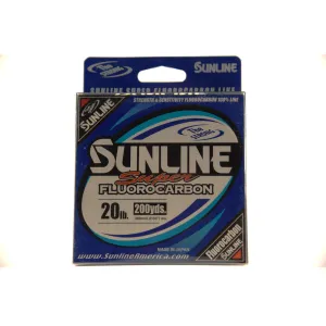 Sunline Super Fluorocarbon 20 lb - Clear - 200 yds