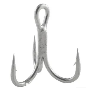 Owner ST66 Treble Hook Size 2/0  Chrome 5pk
