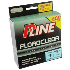 P-Line Florocarbon Coated Cl 15 lb - 600 yds
