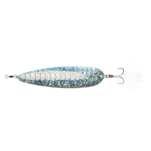 Nichols 4'' Flutter Spoon 3/4oz Silver Scale